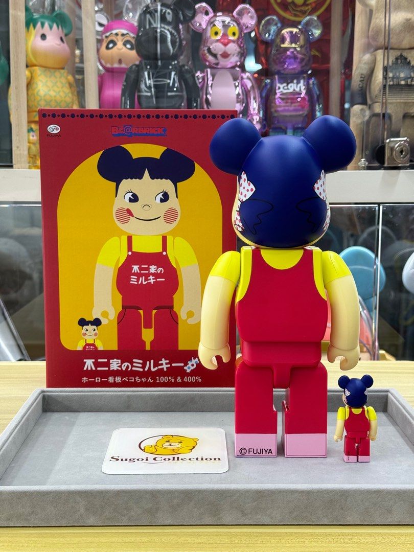 BE@RBRICK x Peko-chan 100%+400% Enamel Sign ver. bearbrick