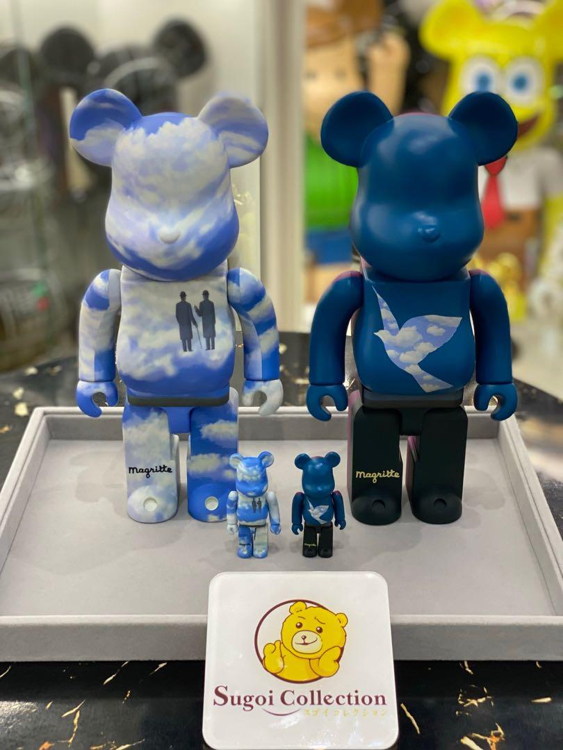 BE@RBRICK x Rene Magritte Infinite Recognition 1963 The Castle of the Pyrenees 400% & 100% Bearbrick