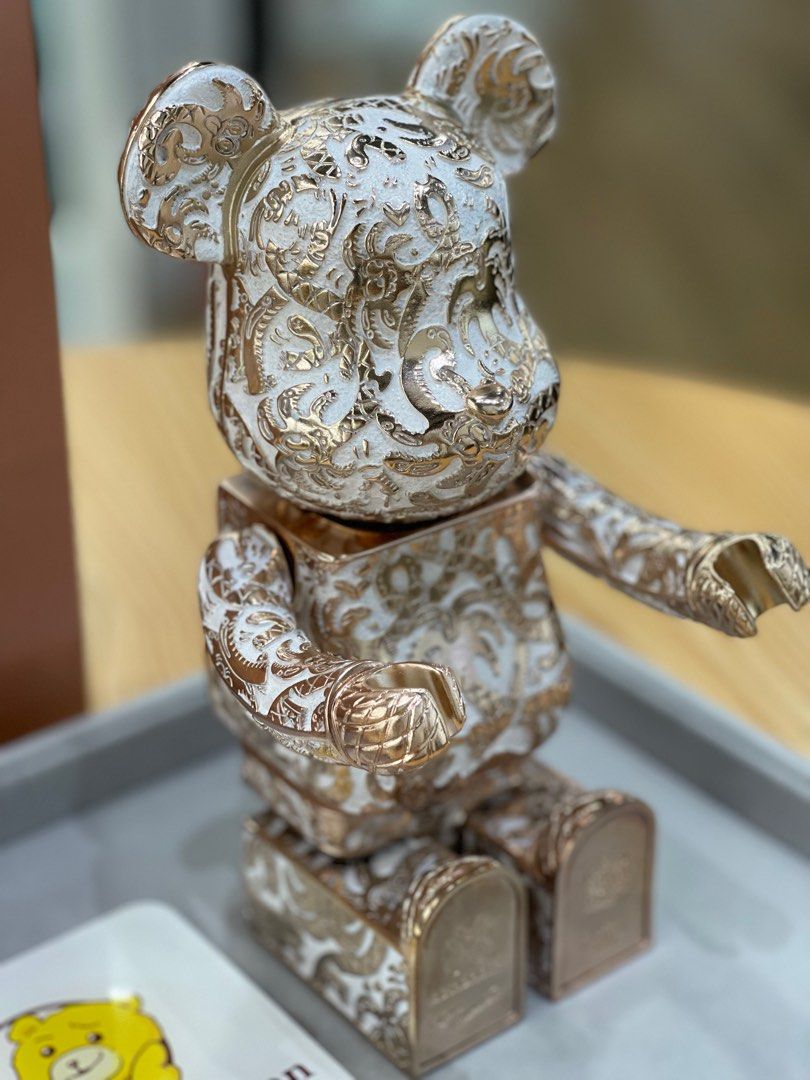 BE@RBRICK x Royal Selangor x Steven Harrington 400% 玫瑰金版 bearbrick