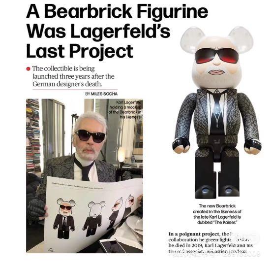 BE@RBRICK x The Kaiser 1000% Designed by Karl Lagerfeld (Edition of 1999, numbered and come with certificate)
