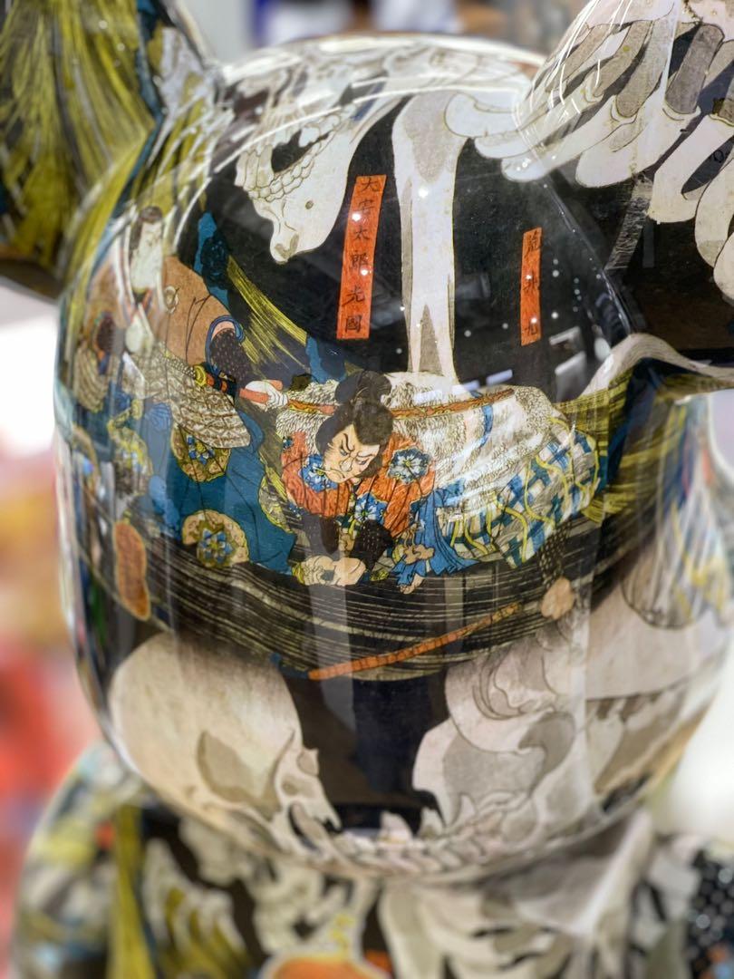 BE@RBRICK x 歌川国芳《相马闹鬼的旧宫殿》1000%熊砖日本艺术浮世绘歌川国芳《相马旧王城》