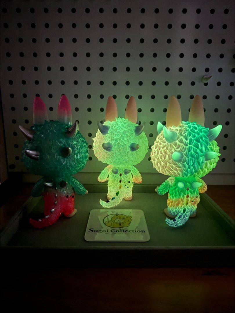 Instinctoy x Kasing Lung Monster Zimomo Prisma 夜光 (全球限量 150 件，附证书) GID labubu