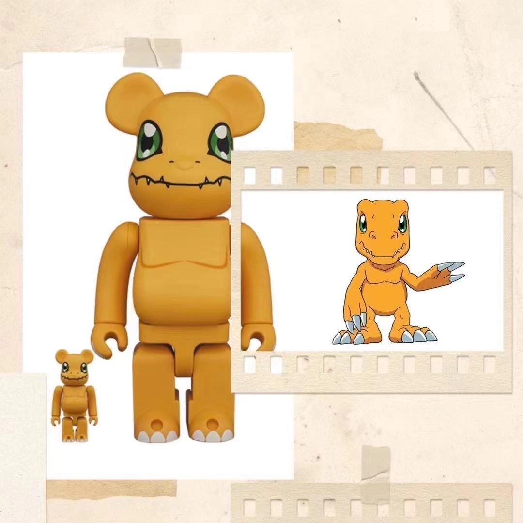 BE@RBRICK x Digimon Agumon 400%+100% bearbrick – Sugoi