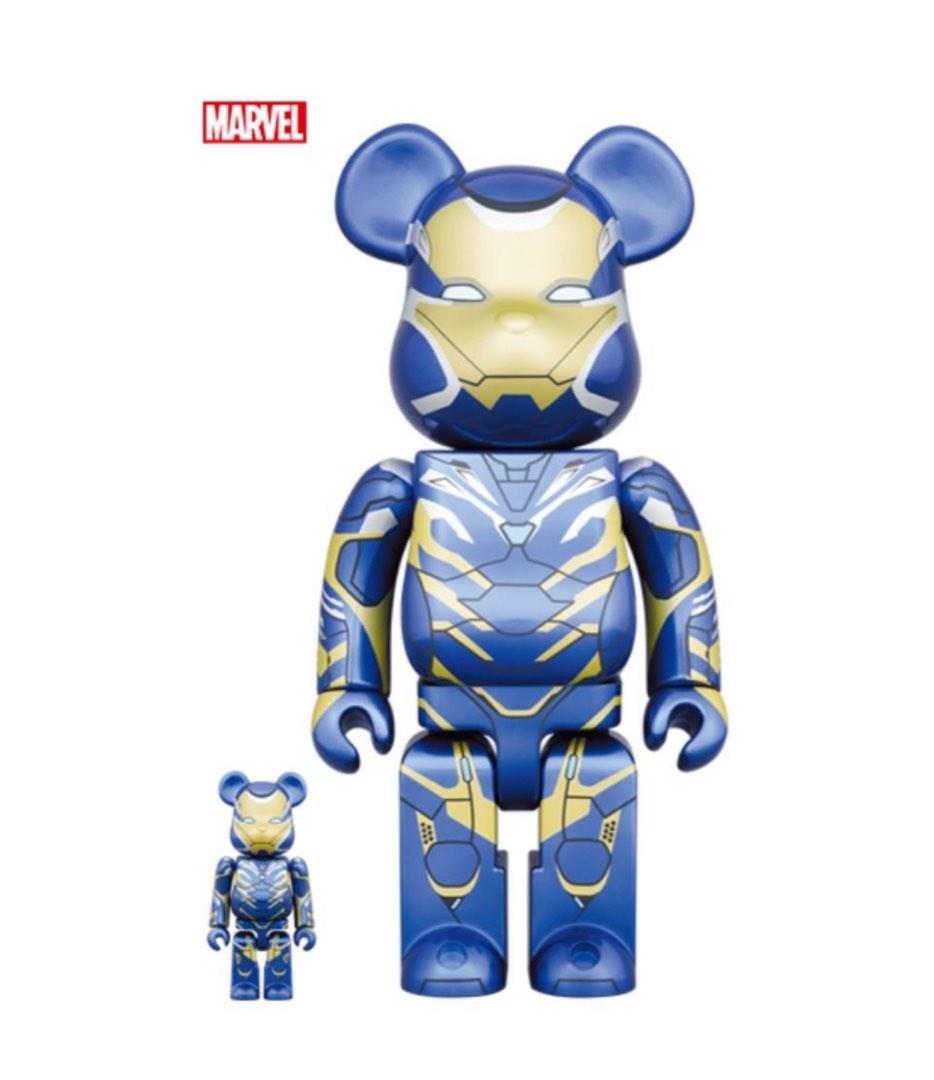 BE@RBRICK x Iron Man Rescue Suit 100%+400% set bearbrick Ironman iron-man Marvel Avengers Endgame