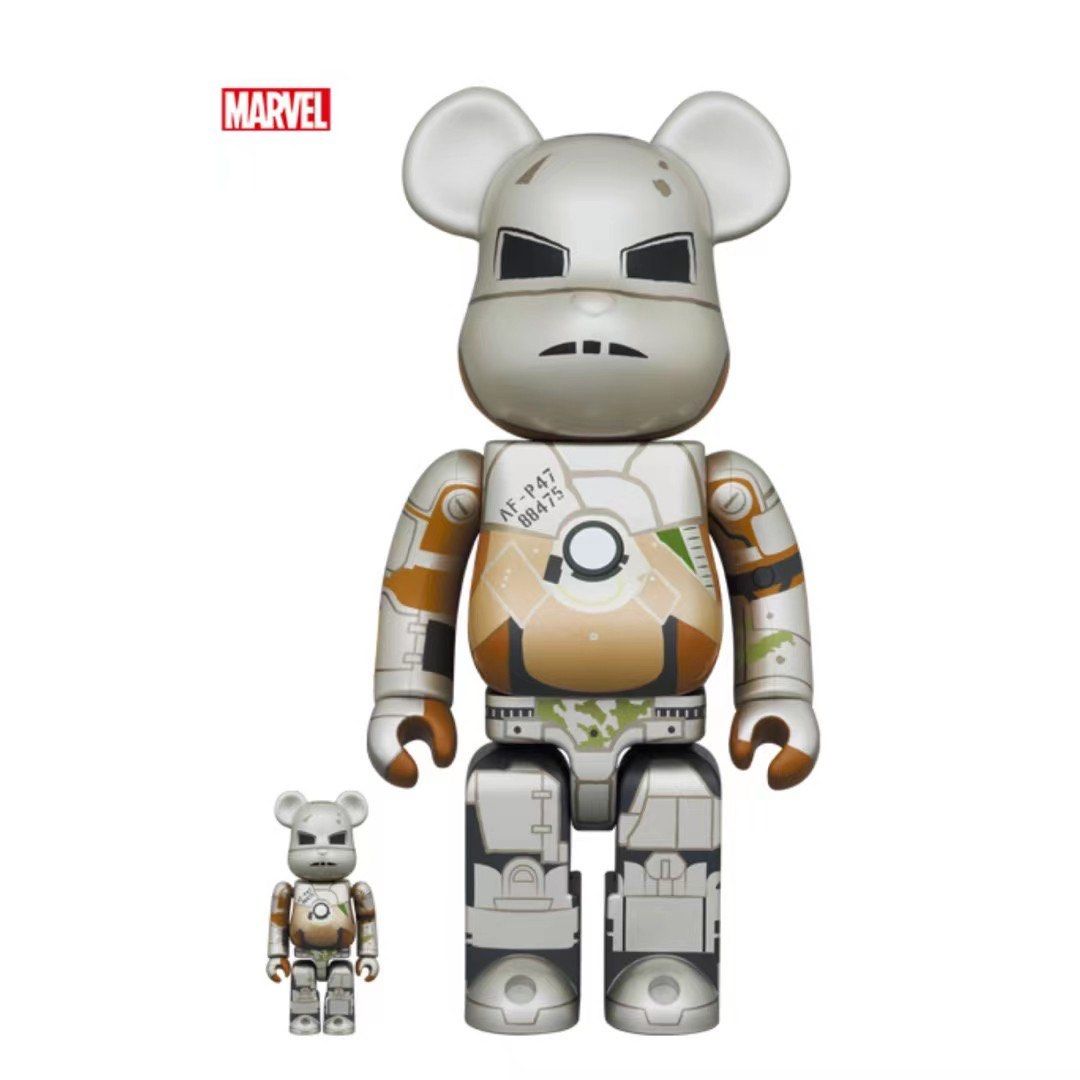 Be@RBRICK x Marvel Iron Man Mark 1 100%+400% (Medicom Toy Exhibition 2023 Exclusive) bearbrick MK1
