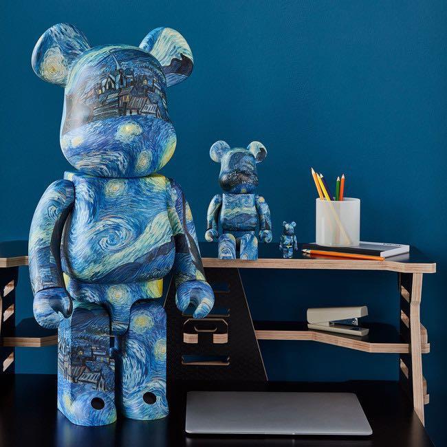 BE@RBRICK x MoMA x Vincent Van Gogh “The Starry Night” 1000% bearbrick