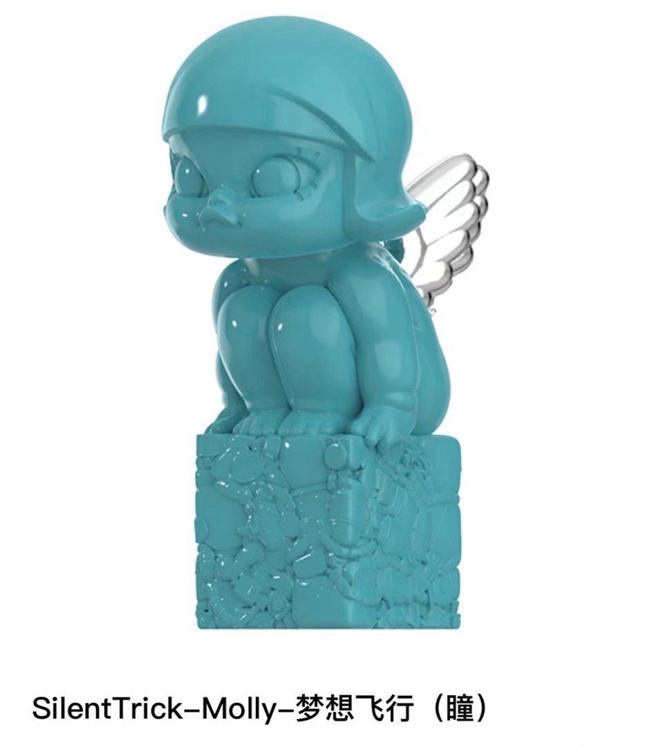 Pop Mart Silent Trick x Molly Dream Flight “眼睛颜色” (全球限量200套，2023上海流行玩具展独家发售) 上海PTS 蒂芙尼蓝